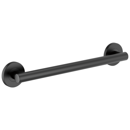 Brizo 18" Linear Round Grab Bar - Matte Black