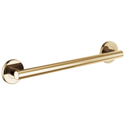 Brizo 18" Linear Round Grab Bar - Brilliance® Polished Gold