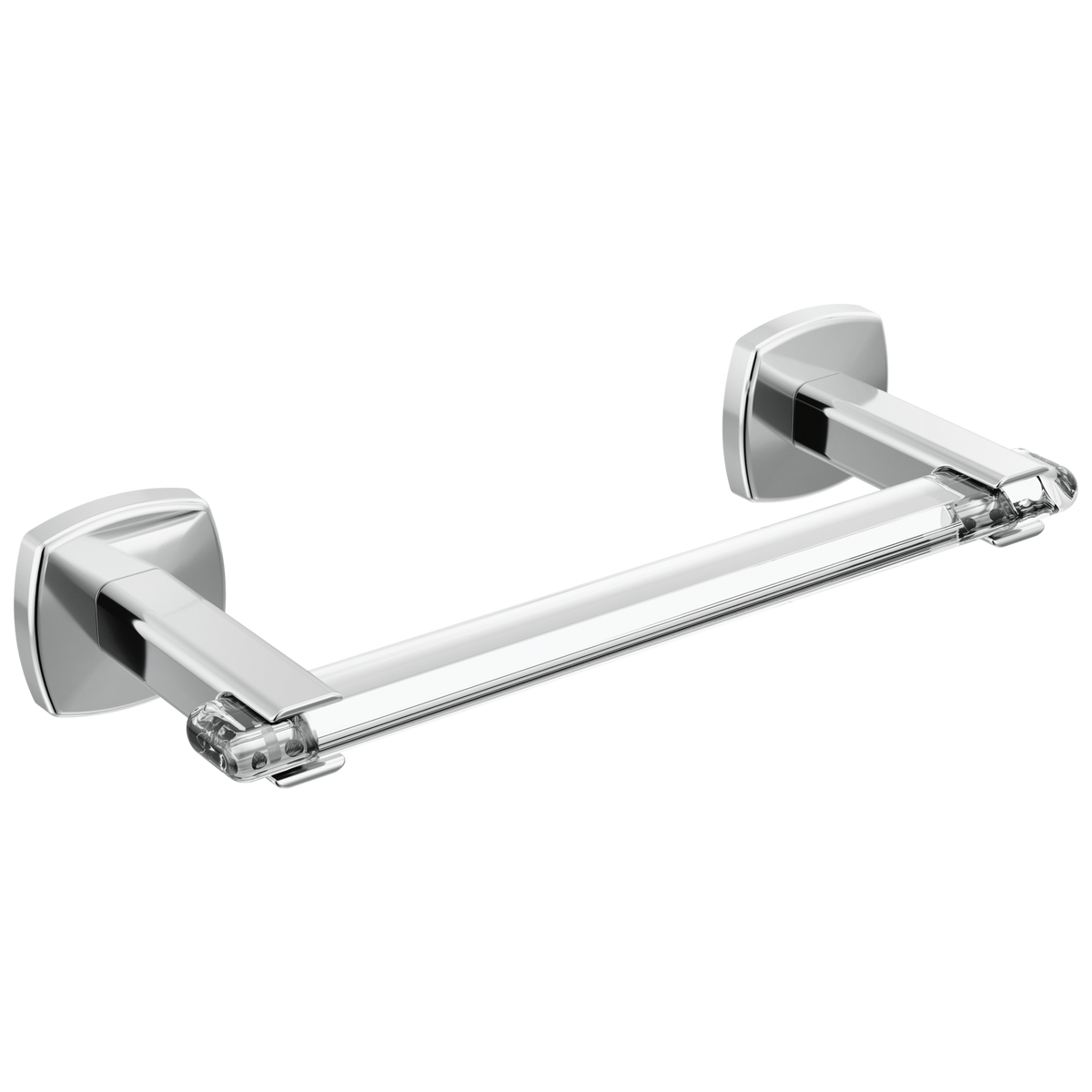 Allaria 8" Towel Bar - polishedchromeclear