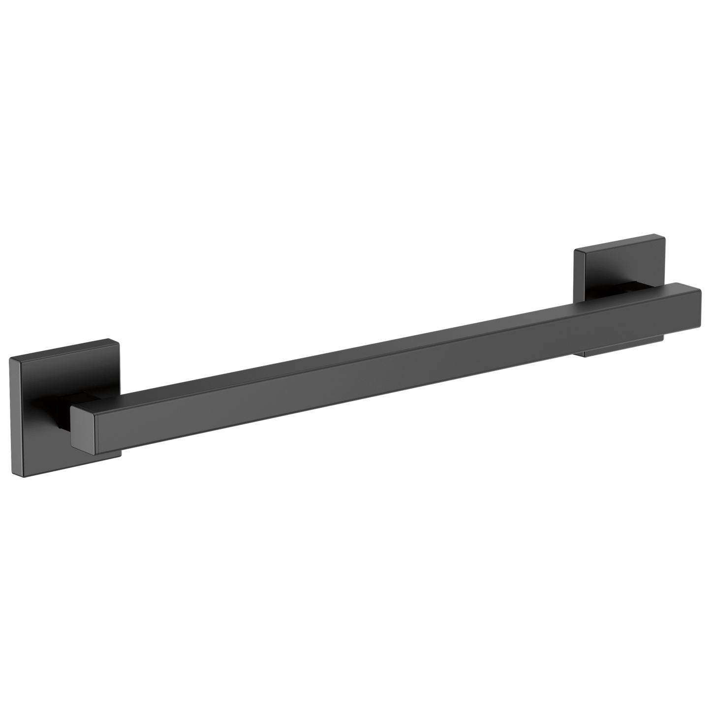 Brizo 18" Linear Square Grab Bar - Matte Black
