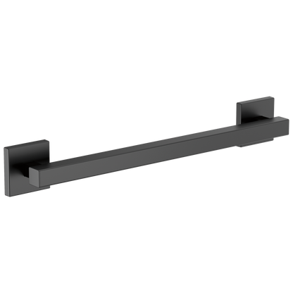 Brizo 18" Linear Square Grab Bar - Matte Black