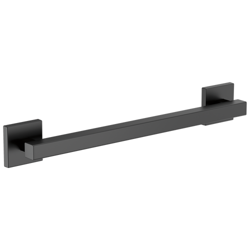 Brizo 18" Linear Square Grab Bar - Matte Black