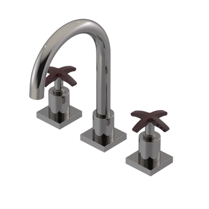 Rubinet Widespread Lav. Set. (less drain) Polished Nickel