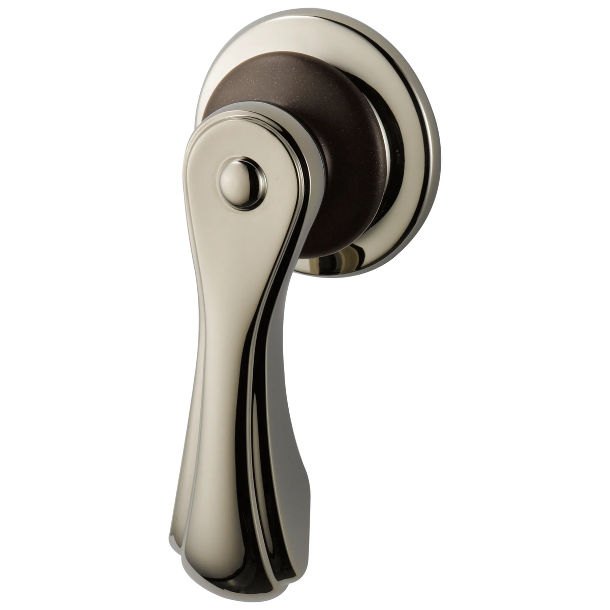 Charlotte Side Mount Flush Lever - Cocoa Bronze / Polished Nickel