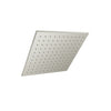 Baril Square 12" anti-limestone shower head