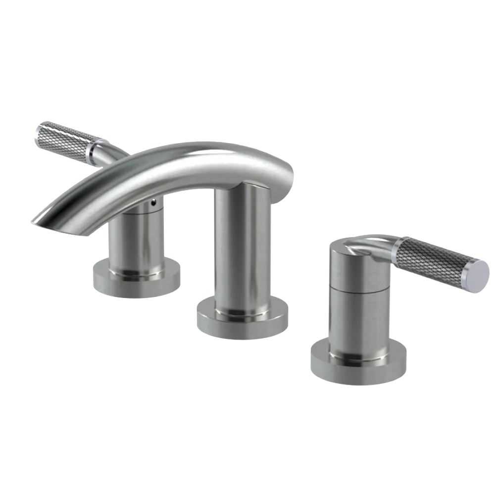 Rubinet Widespread Lav. Set. (less drain) Satin Nickel