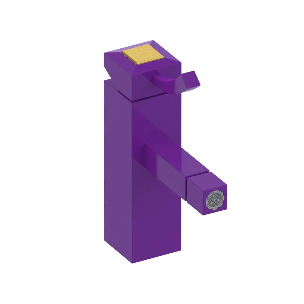Rubinet Single Control Bidet Fitting (less drain) Purple Haze