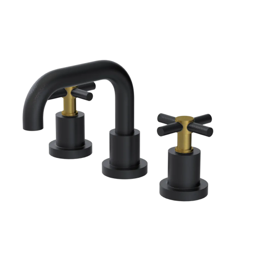 Rubinet Widespread Lav. Set. (less drain) Matt Black