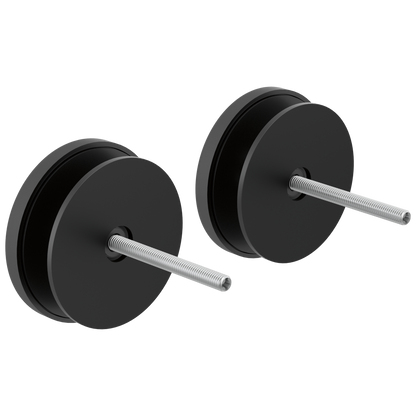 Kintsu Towel Bar Glass Panel Installation Kit - Matte Black
