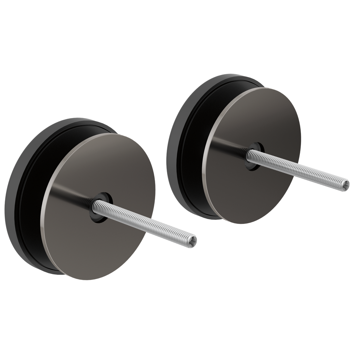 Kintsu Towel Bar Glass Panel Installation Kit - Brilliance® Black Onyx