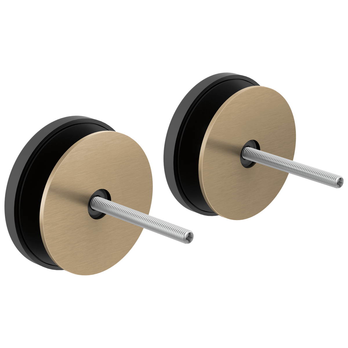 Kintsu Towel Bar Glass Panel Installation Kit - Brilliance® Luxe Gold®