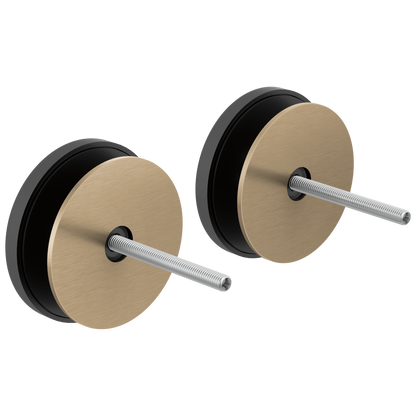 Kintsu Towel Bar Glass Panel Installation Kit - Brilliance® Luxe Gold®