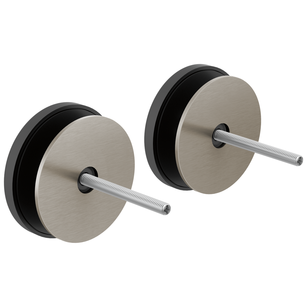 Kintsu Towel Bar Glass Panel Installation Kit - Brilliance® Luxe Nickel®