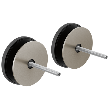 Kintsu Towel Bar Glass Panel Installation Kit - Brilliance® Luxe Nickel®