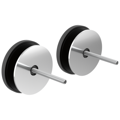 Kintsu Towel Bar Glass Panel Installation Kit - Polished Chrome