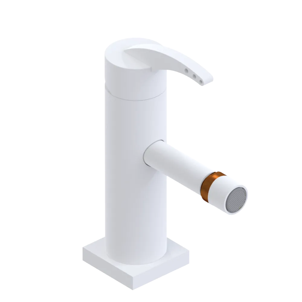 Rubinet Single Control Bidet Fitting (less drain) Matt White