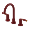 Rubinet Widespread Lav set (less drain) Maroon