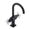 Rubinet Single Hole Dual Handle Lav. Set. (less drain) Matt Black