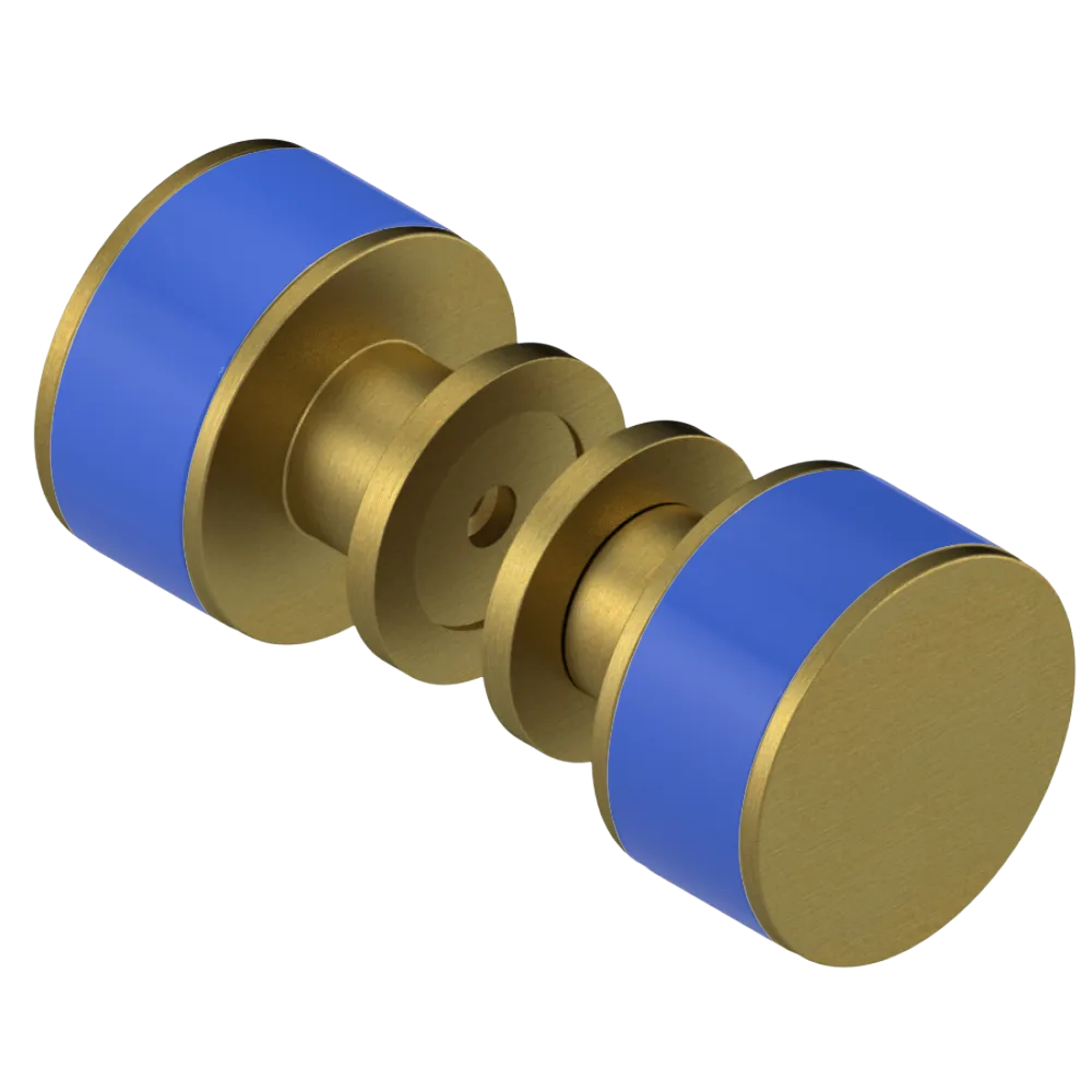 Rubinet Shower Door Knob (set) Antique Brass Matt