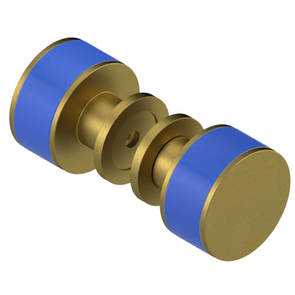 Rubinet Shower Door Knob (set) Antique Brass Matt