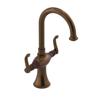 Rubinet Single Hole Dual Handle Lav. Set. (less drain) Tuscan Brass