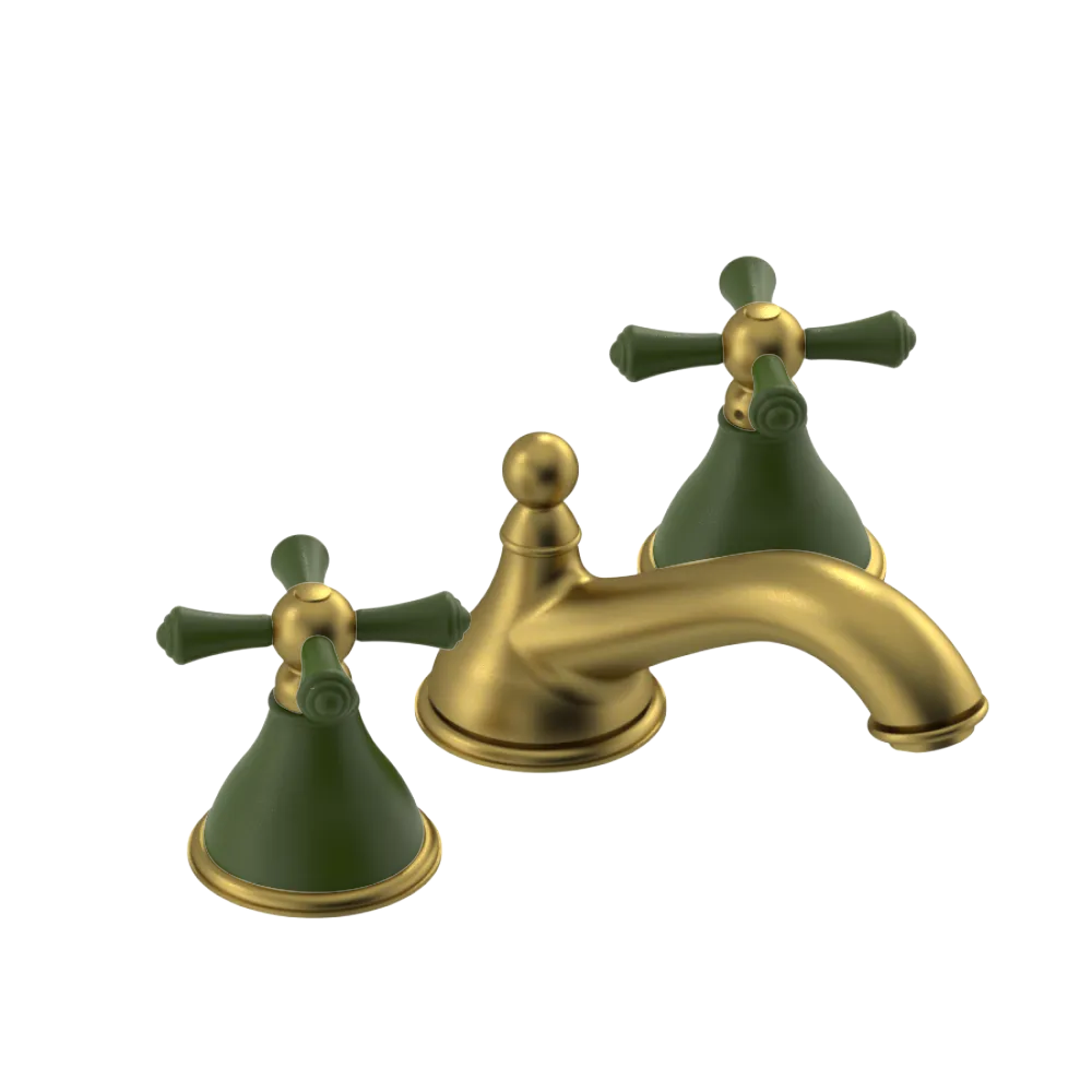 Rubinet Widespread Lav. Set. (less drain) Antique Brass Matt