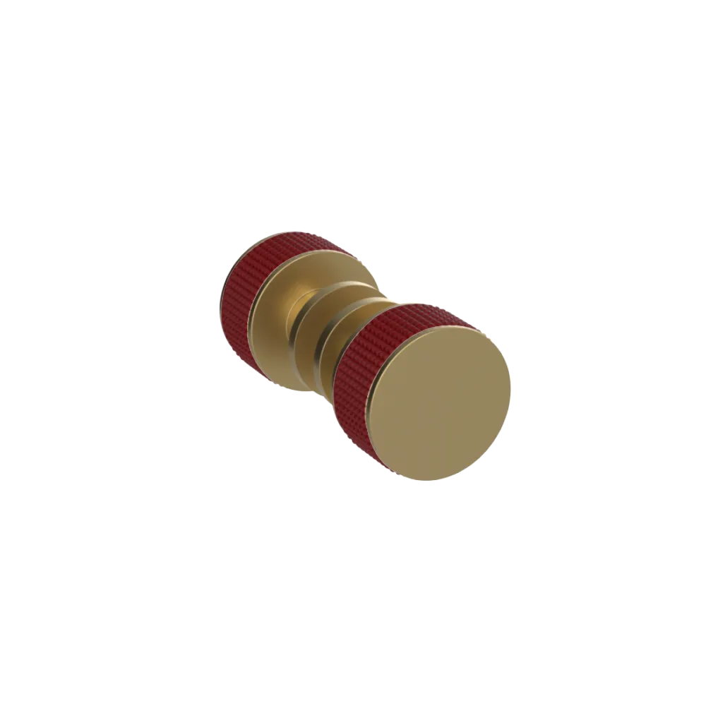 Rubinet Shower Door Knob (set) Satin Brass