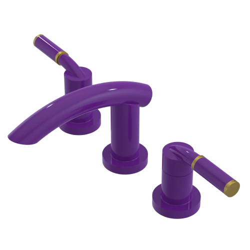 Rubinet Widespread Lav. Set. (less drain) Purple Haze