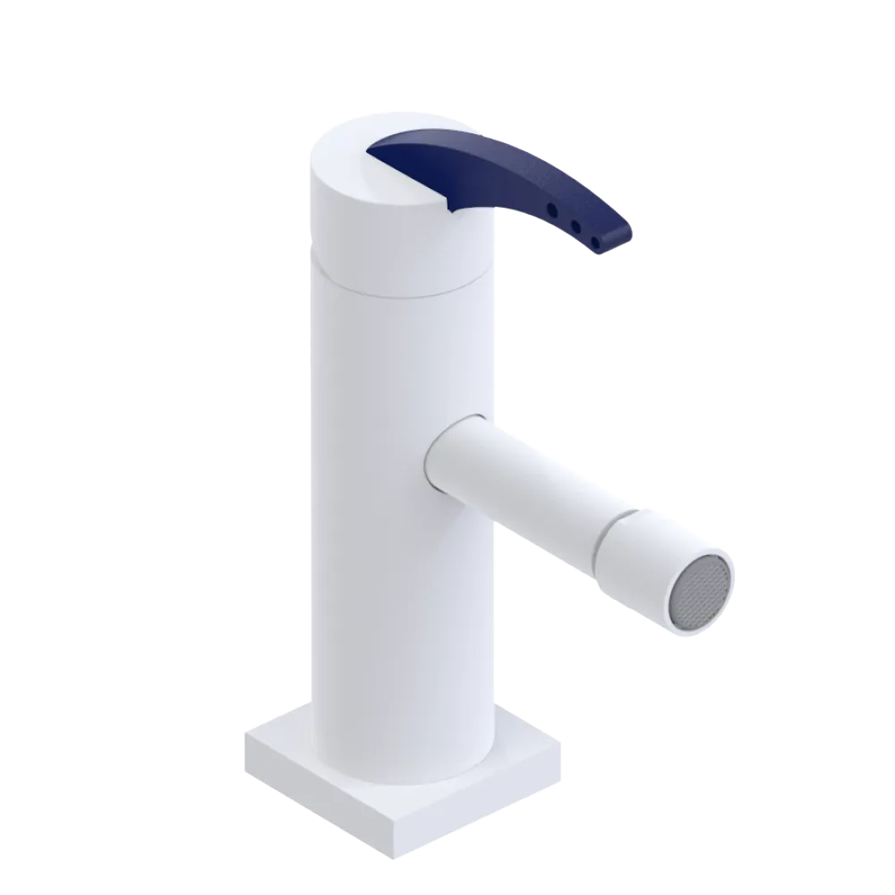 Rubinet Single Control Bidet Fitting (less drain) Matt White