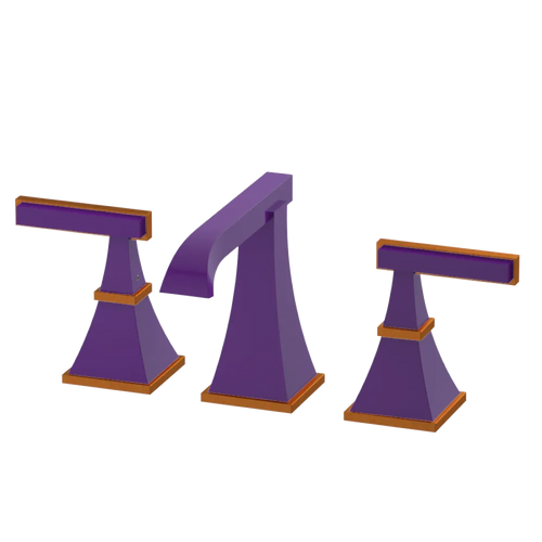 Rubinet Widespread Lav. Set. (less drain) Purple Haze