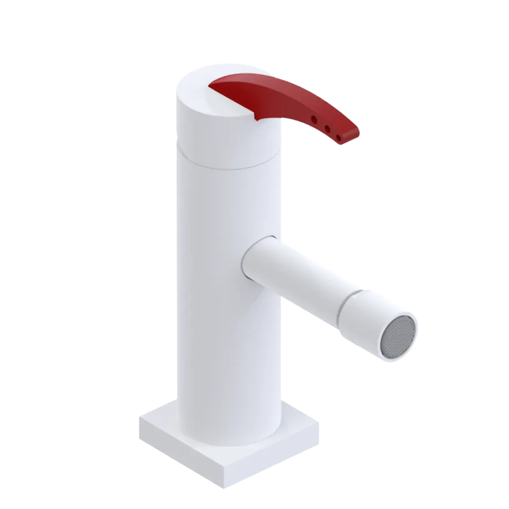 Rubinet Single Control Bidet Fitting (less drain) Matt White