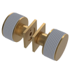 Rubinet Shower Door Knob (set) Satin Gold