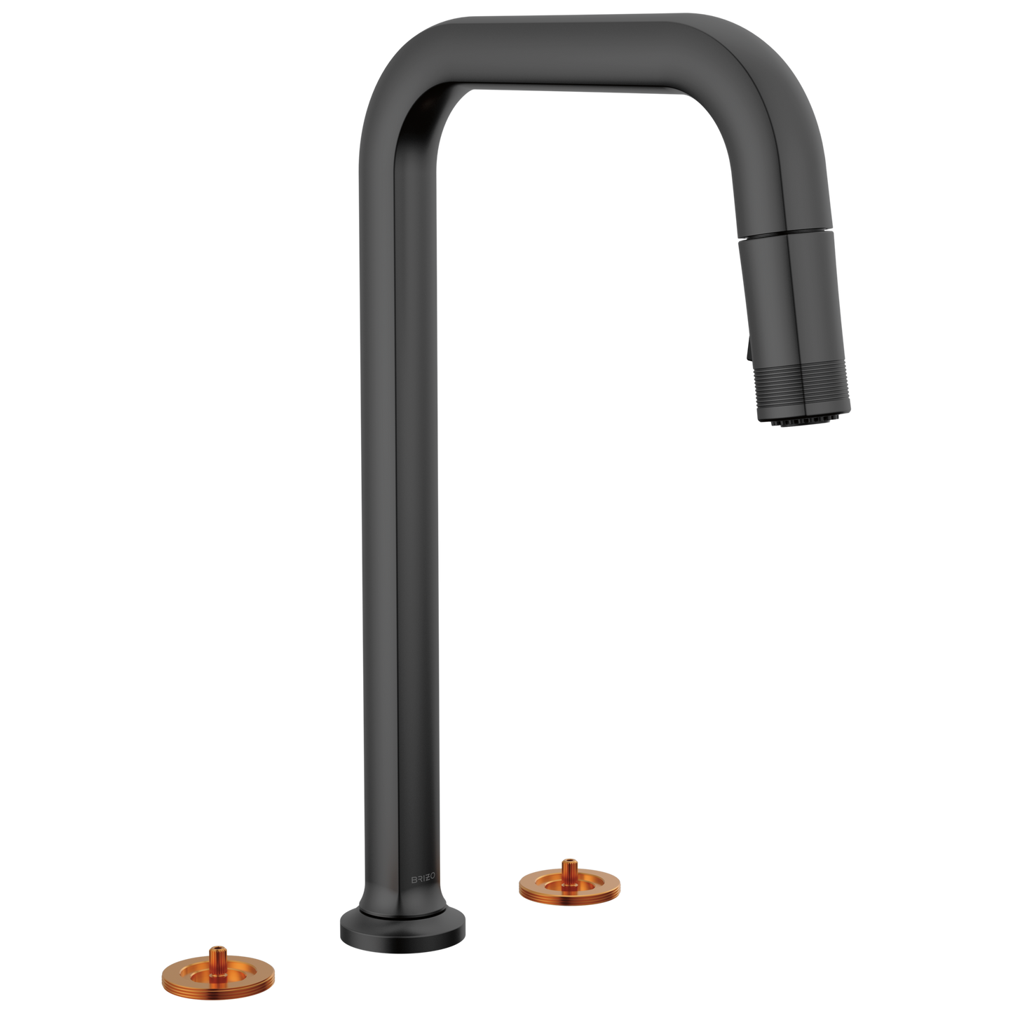 Brizo Widespread Pull Down Faucet With Square Spout Less Handles