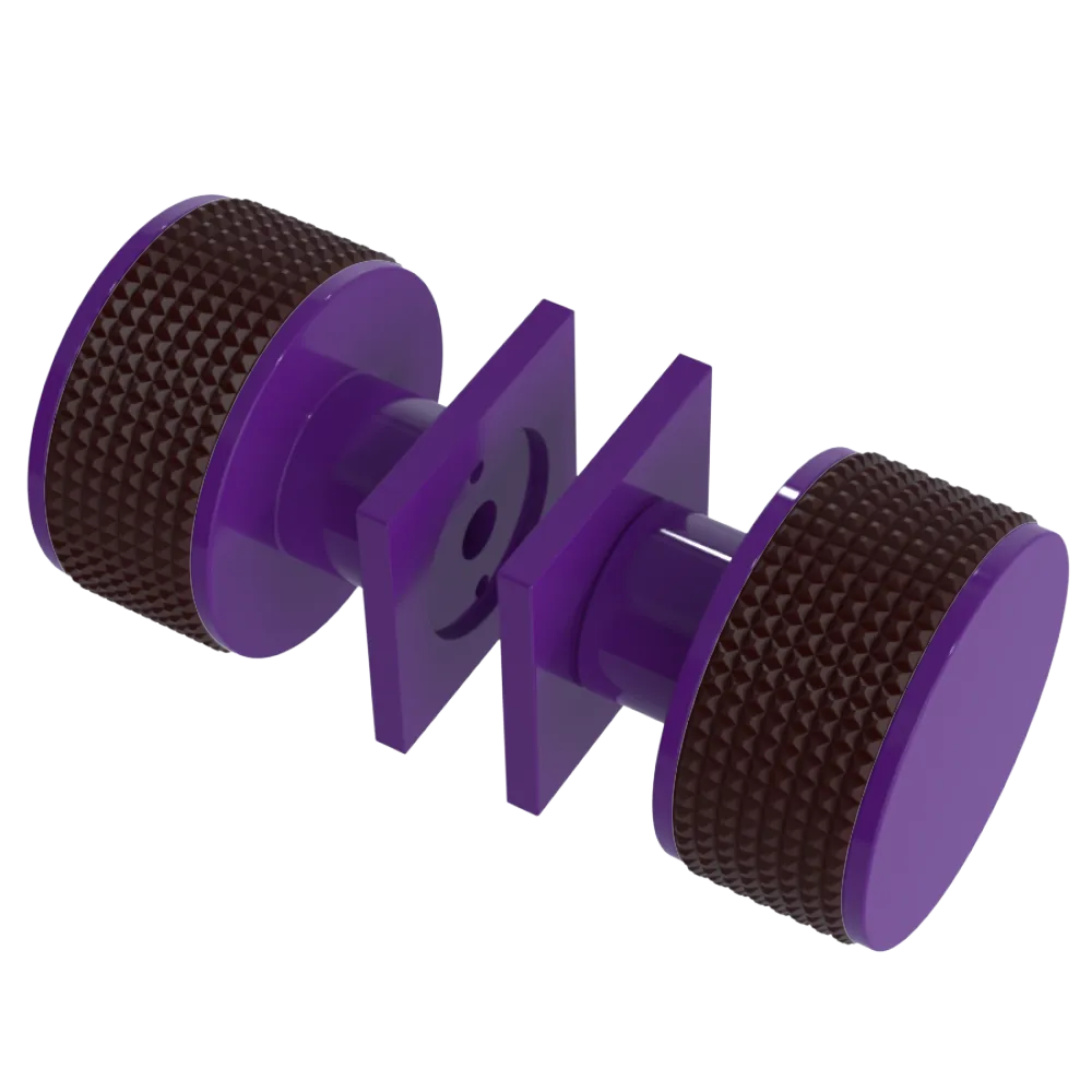 Rubinet Shower Door Knob (set) Purple Haze