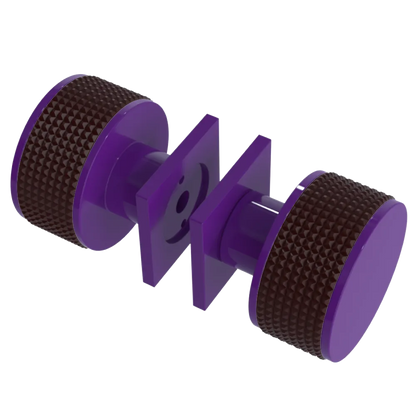 Rubinet Shower Door Knob (set) Purple Haze