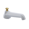 Rubinet Tub Filler Spout Deck Mount White