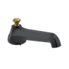 Rubinet Tub Filler Spout Deck Mount Matt Black