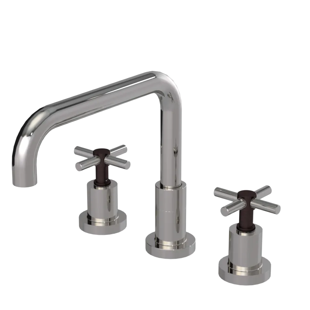 Rubinet Widespread Kitchen Set Polished Nickel
