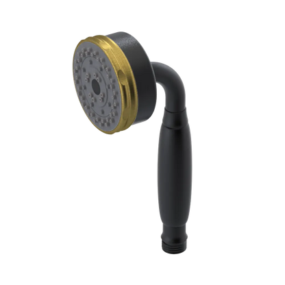 Rubinet 3 Function Hand Held Shower Only Matt Black