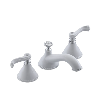Rubinet Widespread Lav. Set. (less drain) White