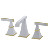 Rubinet Widespread Lav. Set. (less drain) White