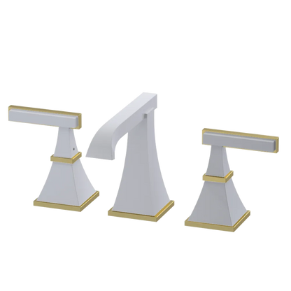 Rubinet Widespread Lav. Set. (less drain) White