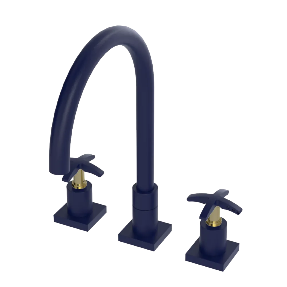 Rubinet Widespread Kitchen Set Midnight Blue