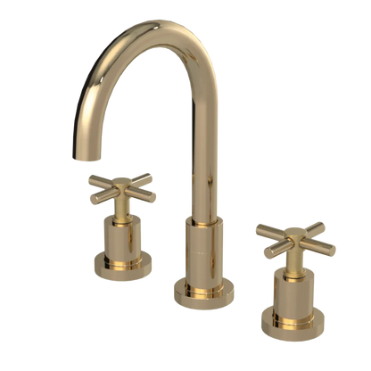 Rubinet Widespread Kitchen Set with LaSalle Spout Gold
