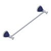 Rubinet Towel Bar 18" Satin Chrome