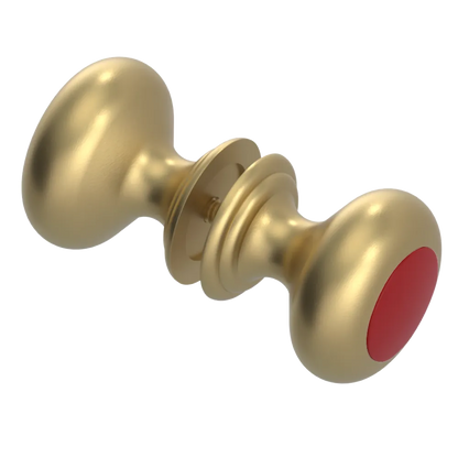 Rubinet Shower Door Knob (set) Satin Brass