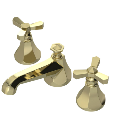 Rubinet Widespread Lav. Set. (less drain) Gold