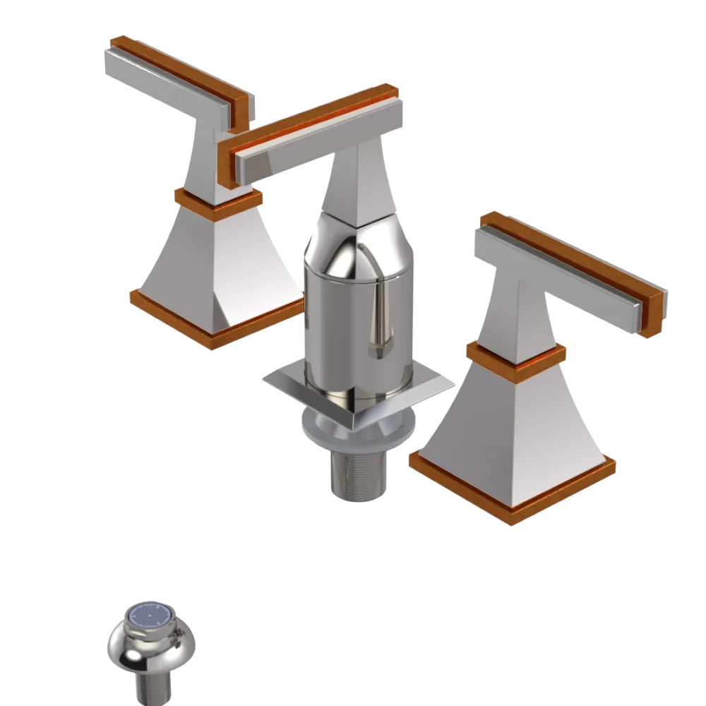 Rubinet Bidet Fitting with Spray, Diverter, and Vacum Breaker (Less Drain) Polished Nickel