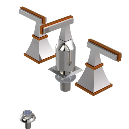 Rubinet Bidet Fitting with Spray, Diverter, and Vacum Breaker (Less Drain) Polished Nickel