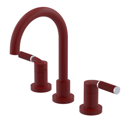 Rubinet Widespread Lav. Set. (less drain) Maroon